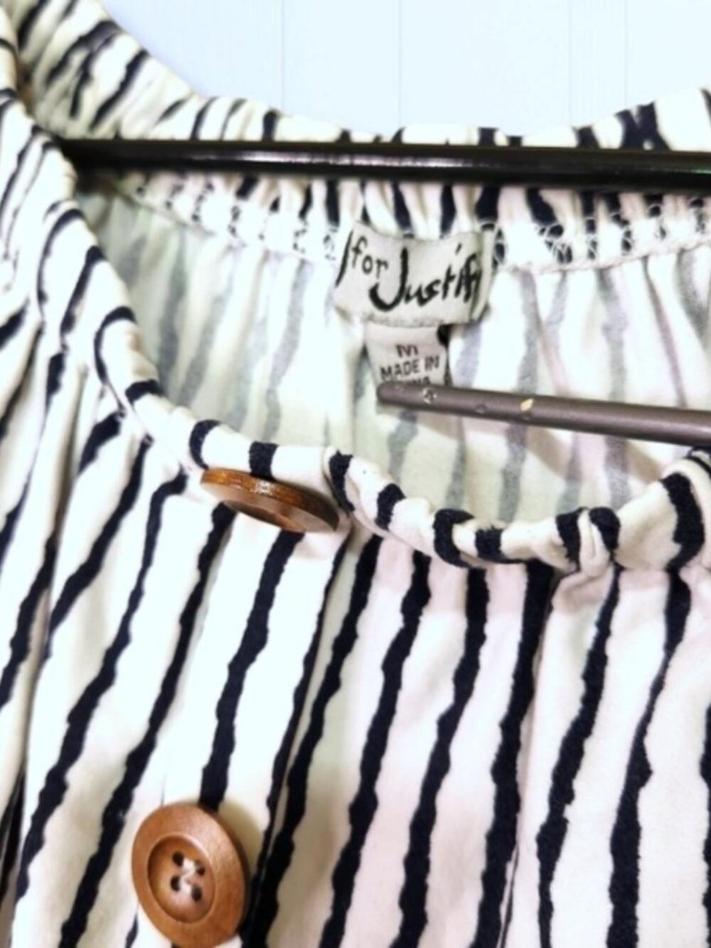 White Striped Dress